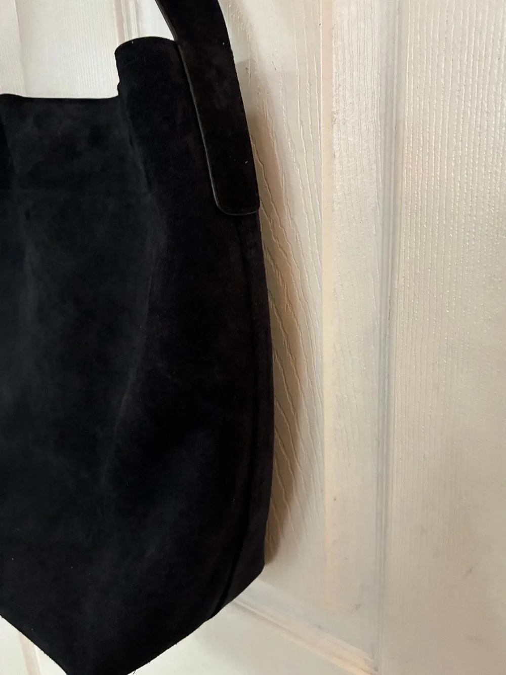 NWT Madewell The Essential Suede Bucket Tote Bag Deep Indigo Navy Dust Bag NM988